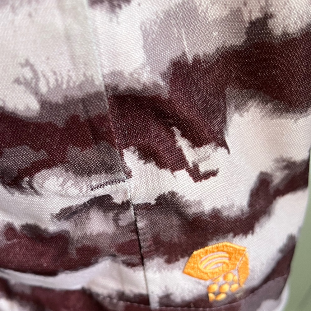 Mountain Hardwear Barnsie Purple Plum Striped Ski Snow Jacket RECCO Tech XS - Picture 7 of 15